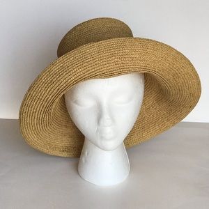 Helen Kaminski 100% Raffia Hat Made in Sydney Australia Summer Hat Bohemian Chic
